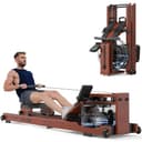 YOSUDA Foldable Wooden Water Rower (22 L tank)