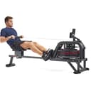 Sunny Health & Fitness Obsidian Surge Water Rowing Machine