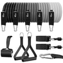 WHATAFIT Resistance Bands with Handles (5 stackable tubes)