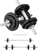 Yes4All Old School Adjustable Dumbbell Set, 40 lb pair (spinlock)