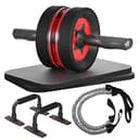 EnterSports 6-in-1 Ab Wheel Roller Kit