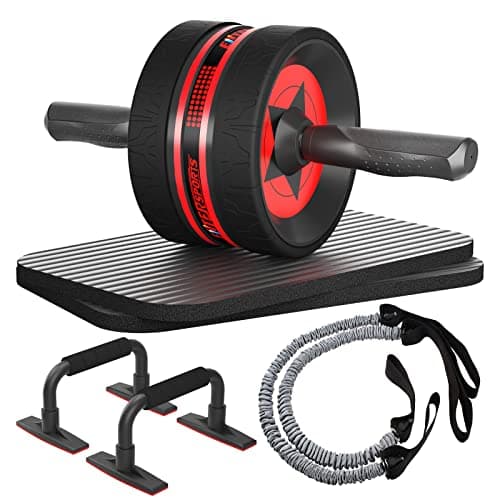 EnterSports 6-in-1 Ab Wheel Roller Kit